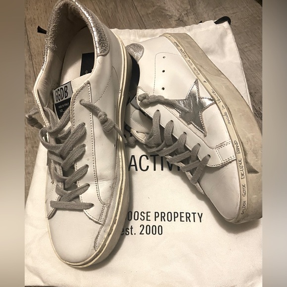 Hi Star Sneaker in White & Silver 38 - Picture 4 of 8